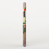 Bouquet von Chrysanthema und ein japanischer Fan iPhone Hülle (Rechte Seite)