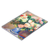 Bouquet von Chrysanthema und ein japanischer Fan Notizblock (Linke Seite)