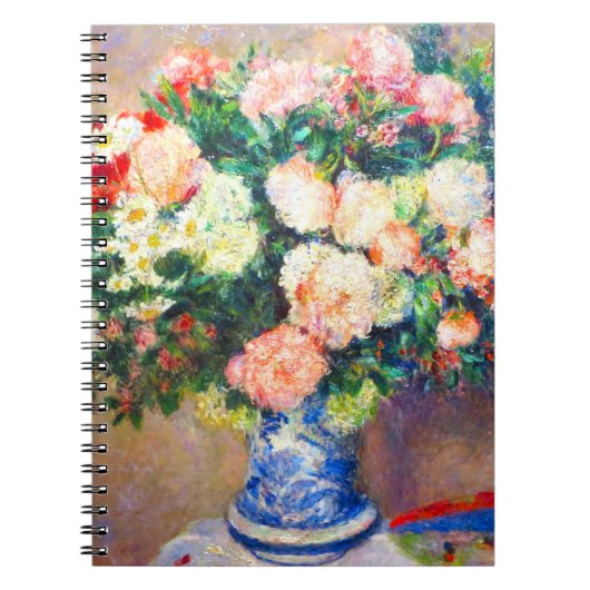 Bouquet von Chrysanthema und ein japanischer Fan Notizblock (Vorderseite)