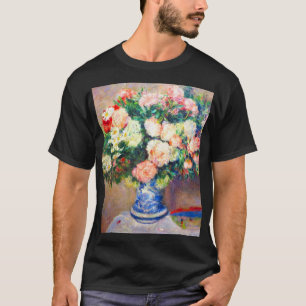 Bouquet von Chrysanthema und ein japanischer Fan T-Shirt