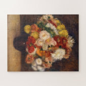Bouquet von Chrysanthemums Renoir Puzzle (Horizontal)