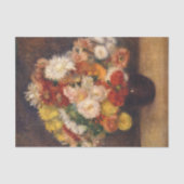 Bouquet von Chrysanthemums Renoir Seidenpapier (Vorderseite)