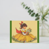 Bouquet von Daisies Postkarte (Stehend Vorderseite)