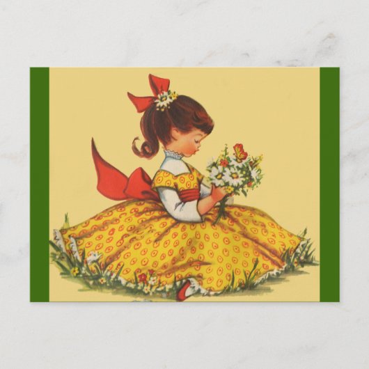 Bouquet von Daisies Postkarte (Vorderseite)