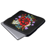 Bouquet von Frühlingsblumen Laptopschutzhülle (Vorne Knopf)