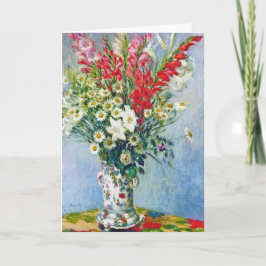 Bouquet von Gadiolas Lilies und Dasies Claude Mone Karte