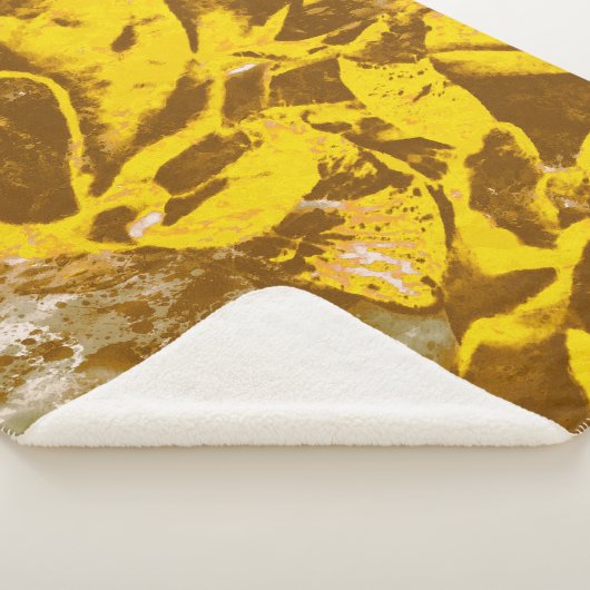 Bouquet von Gelben Rosen Wasserfarbe Sherpadecke (3/4)