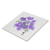 Bouquet von lavender-farbenen Blume Fliese (Seite)