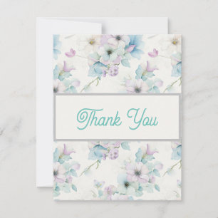 Bouquet von Pastel-Blume Dankeskarte