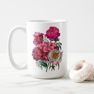 Bouquet von Peonies und Hydrangeas Kaffeetasse