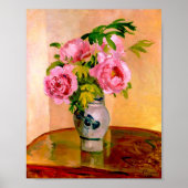 Bouquet von Pink Peonies von Camille Pissarro Poster (Vorne)