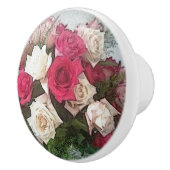 Bouquet von Rose Keramikknauf (Rechts)