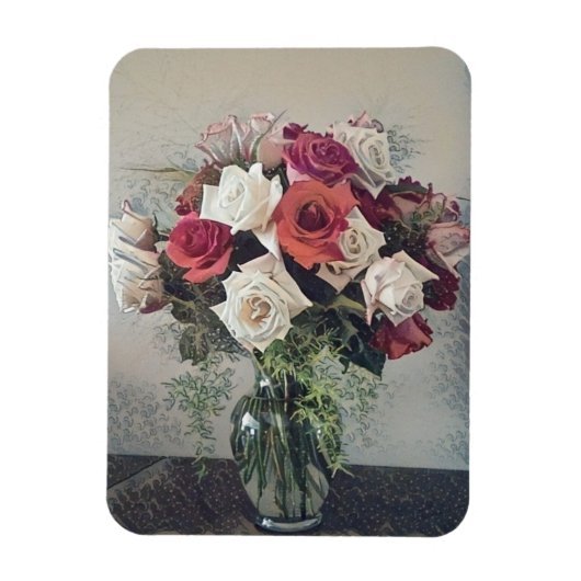 Bouquet von Rose Magnet (Vertikal)