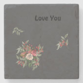 Bouquet von Rose Stone Untersetzer (Vorderseite)