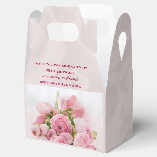 Bouquet von Rosen 65. Geburtstag Geschenkschachtel (Geöffnet)