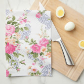 Bouquet von Rosen Geschirrtuch (Viertel Falte)