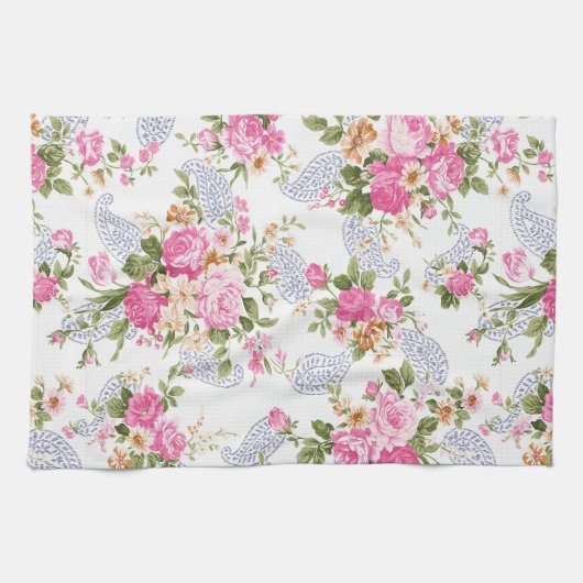 Bouquet von Rosen Geschirrtuch (Horizontal)