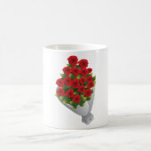 Bouquet von Rote Rosen Kaffeetasse (Mittel)
