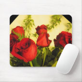 Bouquet von Rote Rosen Mouse Pad Mousepad (Mit Mouse)