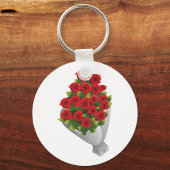 Bouquet von Rote Rosen Schlüsselanhänger
