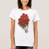 Bouquet von Rote Rosen T-Shirt (Vorderseite)