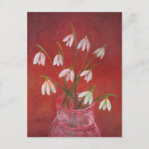 Bouquet von Snowdrops Feiertagspostkarte