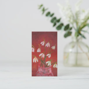 Bouquet von Snowdrops Mitteilungskarte