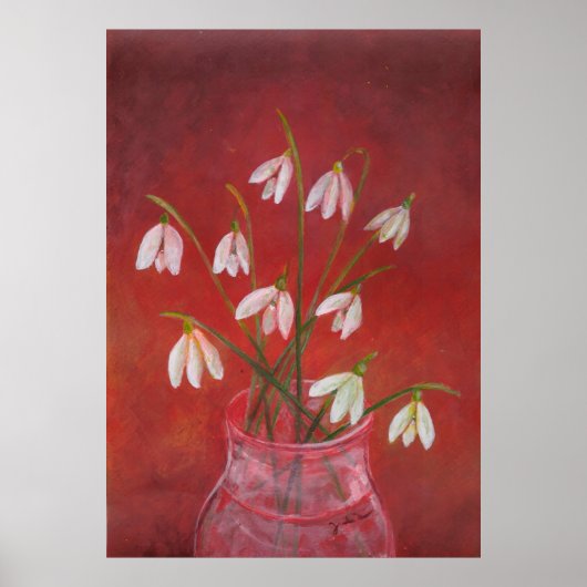Bouquet von Snowdrops Poster (Vorne)