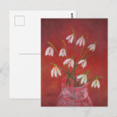 Bouquet von Snowdrops Postkarte (Vorne/Hinten)