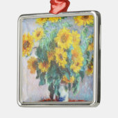 Bouquet von Sonnenblumen, 1880 Claude Monet Ornament Aus Metall (Links)