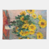 Bouquet von Sonnenblumen von Monet Impressionist A Geschirrtuch (Horizontal)