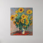 Bouquet von Sunflowers Monet Leinwanddruck (Vorderseite)