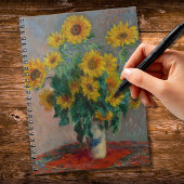 Bouquet von Sunflowers Monet Notizblock