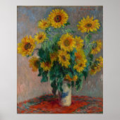 Bouquet von Sunflowers Monet Poster (Vorne)