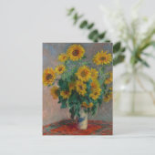 Bouquet von Sunflowers Monet Postkarte (Stehend Vorderseite)