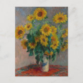 Bouquet von Sunflowers Monet Postkarte (Vorderseite)