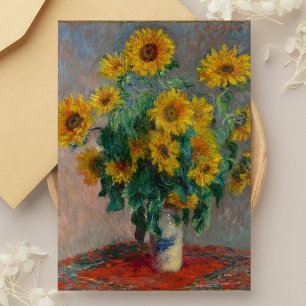 Bouquet von Sunflowers Monet Postkarte