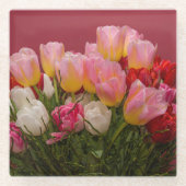 Bouquet von Tulips Glasuntersetzer (Vorderseite)