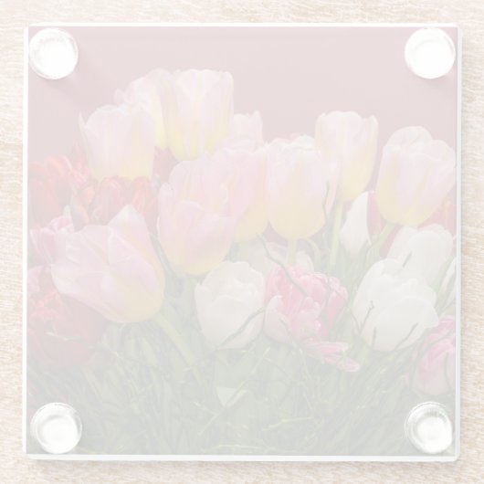 Bouquet von Tulips Glasuntersetzer (Rückseite)