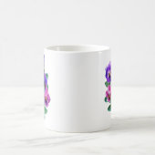 Bouquet von Violets Pansy Blume Kaffeetasse (Mittel)
