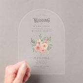 Bouquet Wedding Blush ID654 Acryleinladungen (Insitu (Handheld))