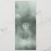 Bouquet Wedding Blush ID654 Menükarte (Rückseite)