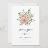 Bouquet Wedding Blush ID654 Save The Date (Vorderseite)