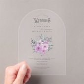 Bouquet Wedding Lilac ID654 Acryleinladungen (Insitu (Handheld))