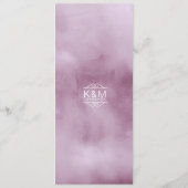 Bouquet Wedding Lilac ID654 Menükarte (Rückseite)