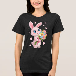 "Bouquets & Bunny Smiles" Tri-Blend Shirt