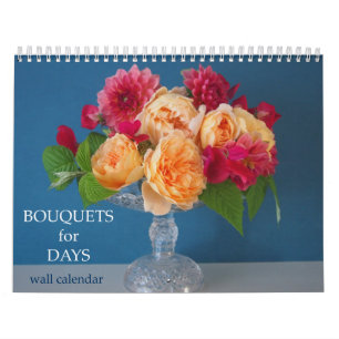 Bouquets für Days Floral Wall Calendar Kalender