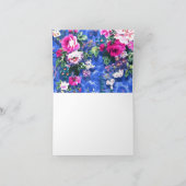 Bouquets mit Rose Dankeskarte (Innenseite)