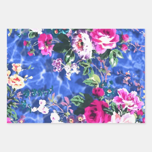 Bouquets mit Rose Geschenkpapier Set (Vorderseite 2)