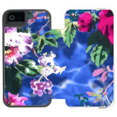 Bouquets mit Rose Incipio iPhone Geldbeutel-Hülle (Folio Geöffnet)